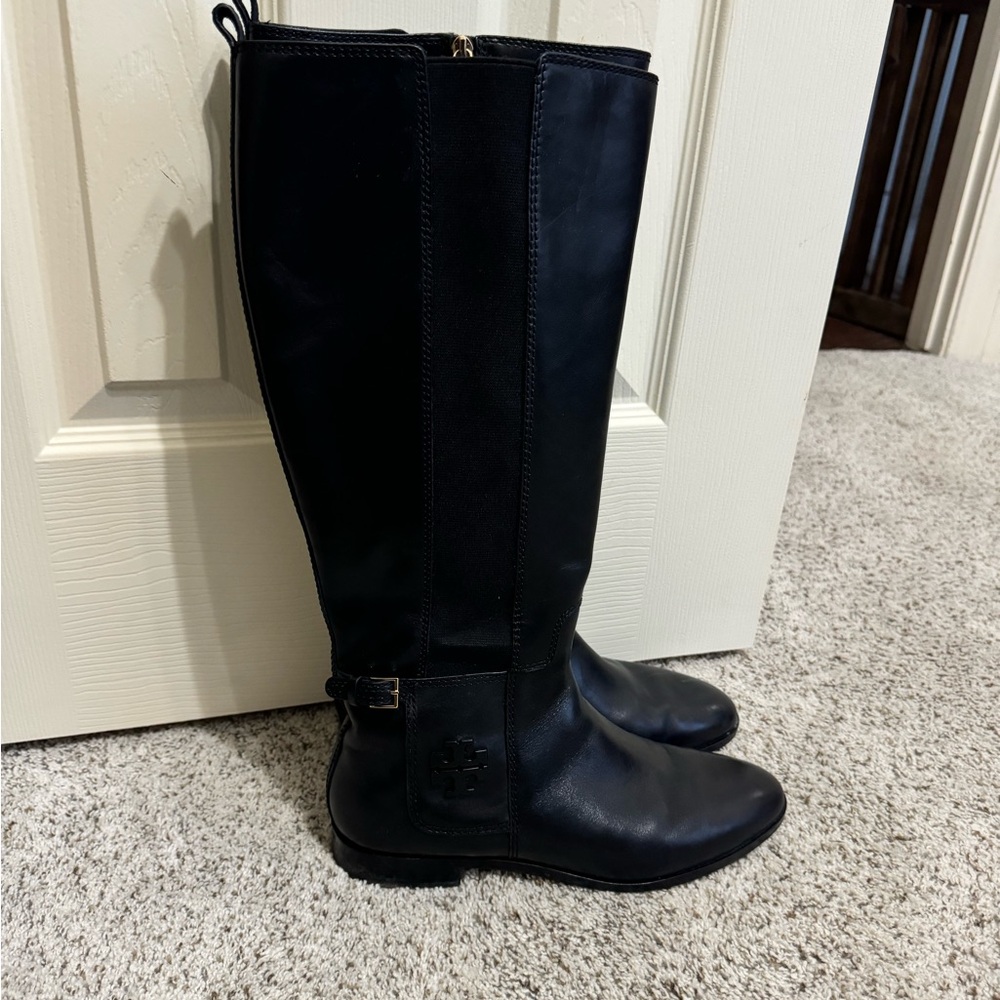 Tory Burch Riding Boot Black